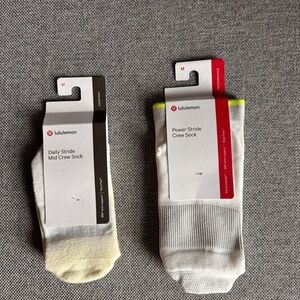 Lululemon Daily Stride / Power Stride Crew Socks Size M Women (US 6.5-8.5)